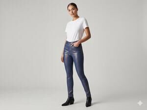NWT J Brand Maria High-Rise Skinny Jeans – Indigo Shimmer